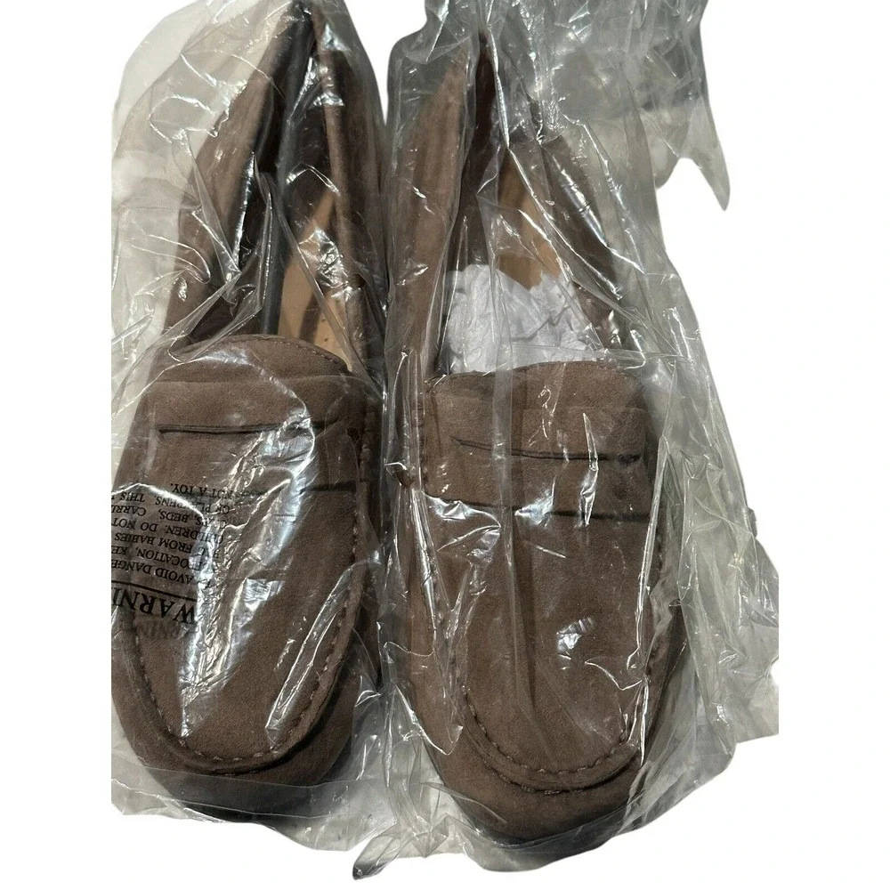Array Harper Women's Taupe (Mushroom) Suede Loafers Size 7 Brand New In Box‎